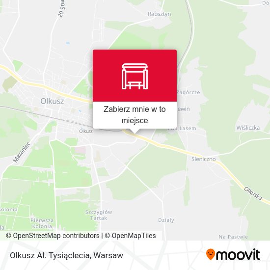 Mapa Olkusz Al. Tysiąclecia