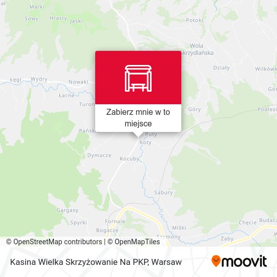 Mapa Kasina Wielka Skrzyżowanie Na PKP