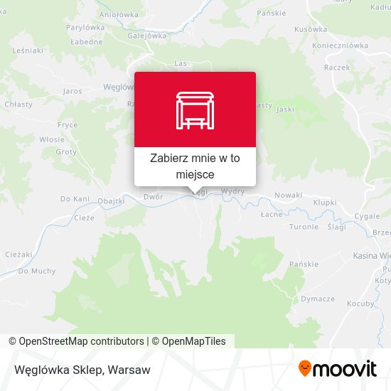 Mapa Węglówka Sklep