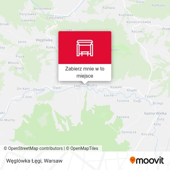 Mapa Węglówka Łęgi