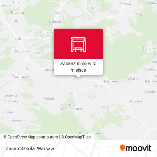 Mapa Zasań Szkoła