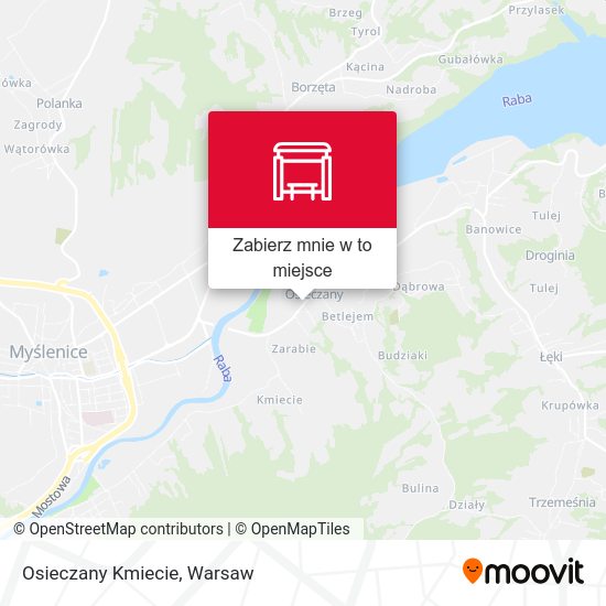 Mapa Osieczany Kmiecie