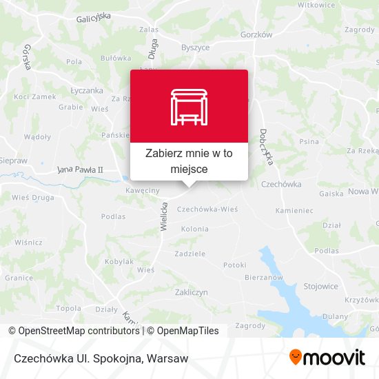 Mapa Czechówka Ul. Spokojna