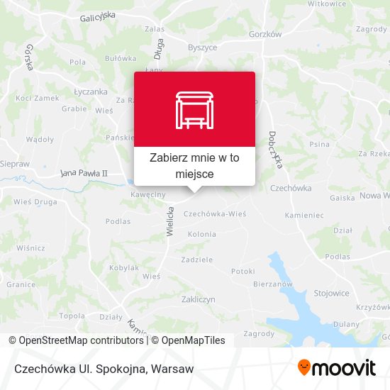 Mapa Czechówka Ul. Spokojna