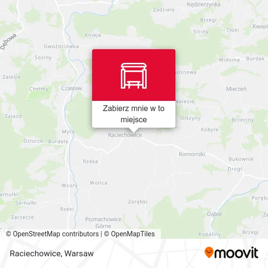 Mapa Raciechowice