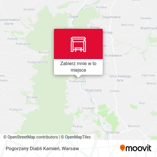 Mapa Pogorzany Diabli Kamień