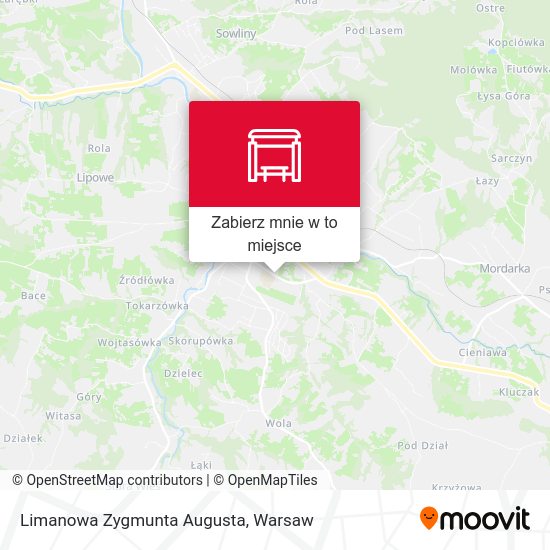 Mapa Limanowa Zygmunta Augusta