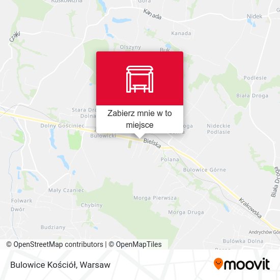 Mapa Bulowice Kościół