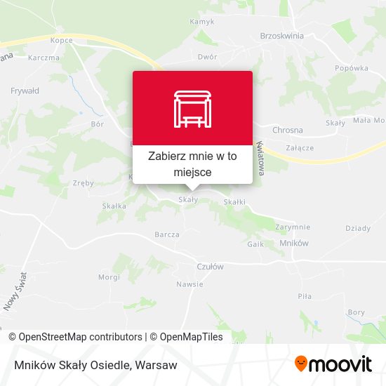 Mapa Mników Skały Osiedle