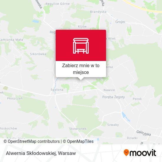 Mapa Alwernia Skłodowskiej