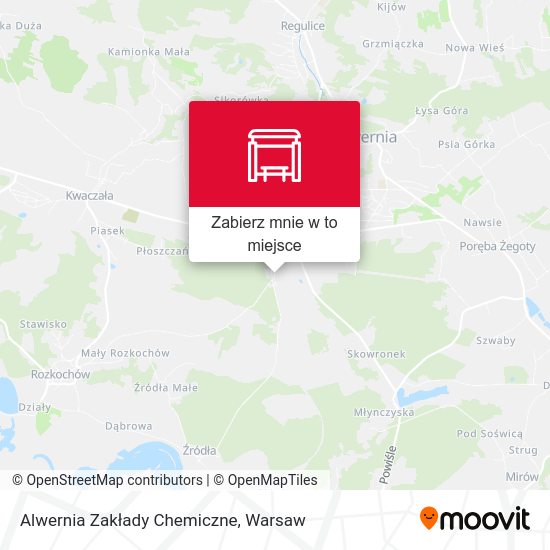 Mapa Alwernia Zakłady Chemiczne