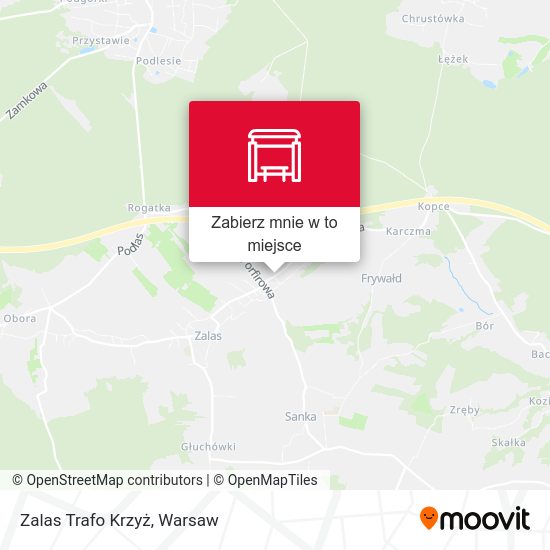 Mapa Zalas Trafo Krzyż