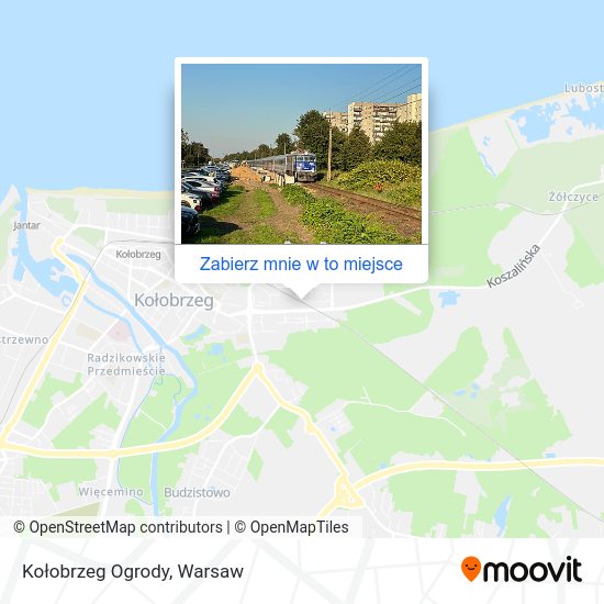 Mapa Kołobrzeg Ogrody