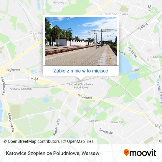 Mapa Katowice Szopienice Południowe