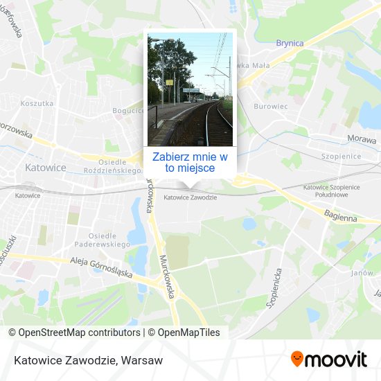 Mapa Katowice Zawodzie