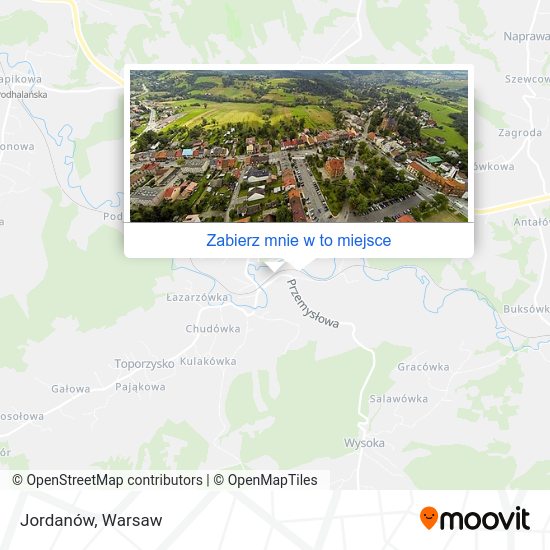 Mapa Jordanów