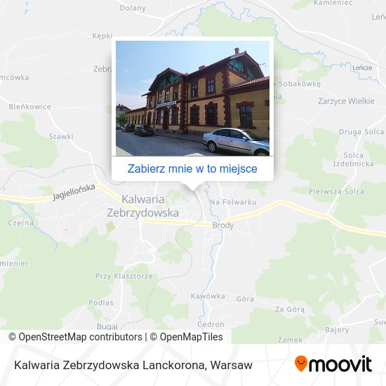 Mapa Kalwaria Zebrzydowska Lanckorona