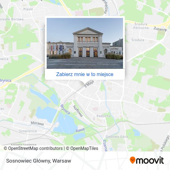 Mapa Sosnowiec Główny