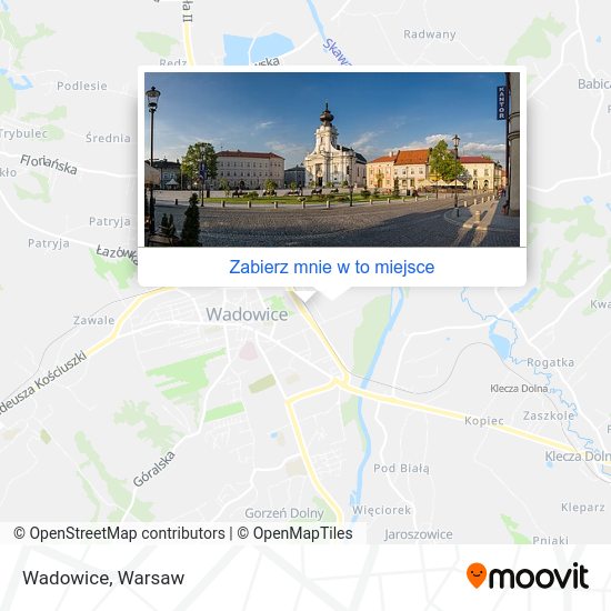 Mapa Wadowice