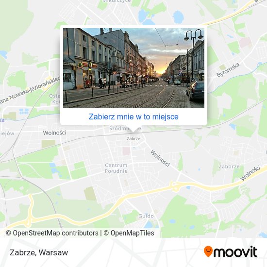 Mapa Zabrze