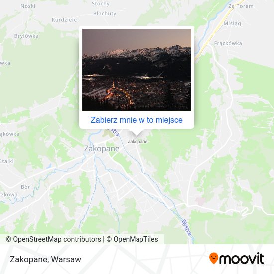 Mapa Zakopane