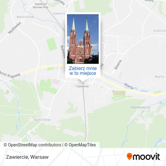 Mapa Zawiercie