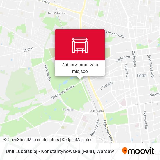 Mapa Unii Lubelskiej - Konstantynowska (Fala)