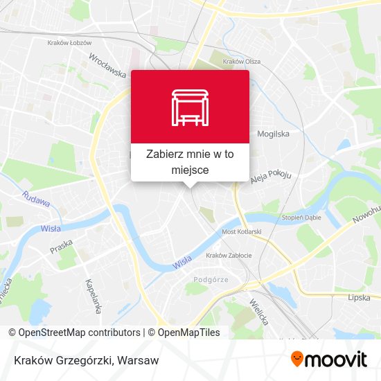 Mapa Kraków Grzegórzki