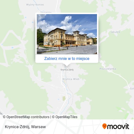 Mapa Krynica-Zdrój