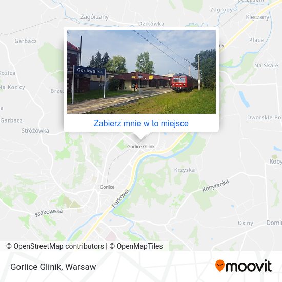 Mapa Gorlice Glinik