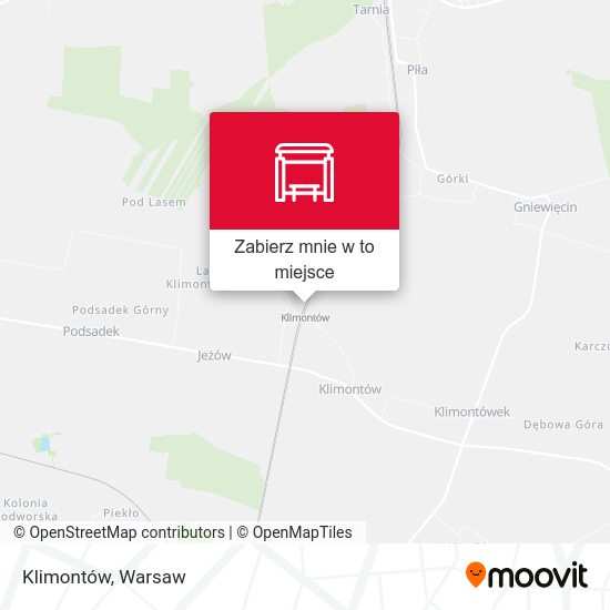 Mapa Klimontów