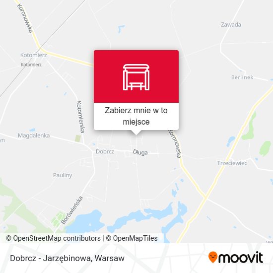 Mapa Dobrcz - Jarzębinowa