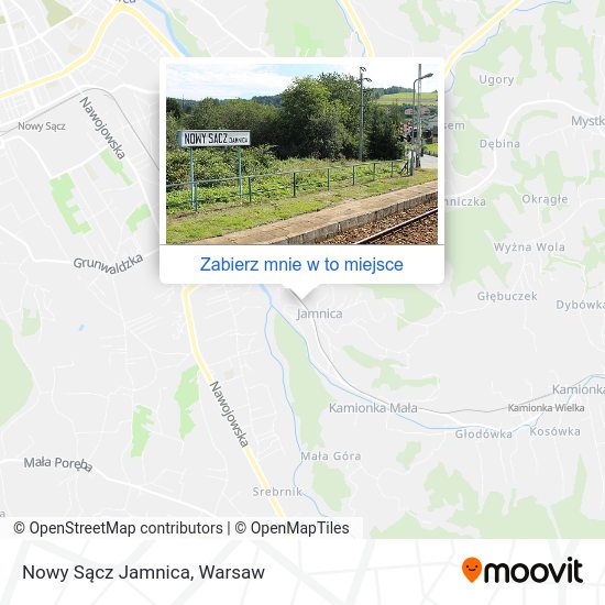 Mapa Nowy Sącz Jamnica