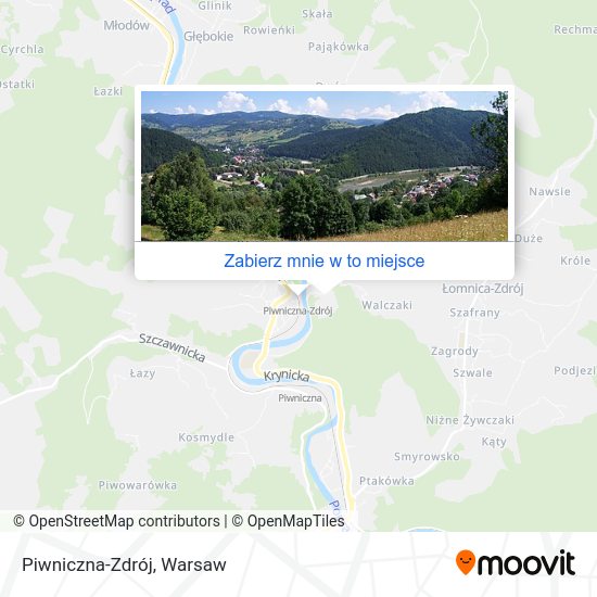 Mapa Piwniczna-Zdrój