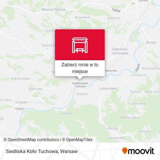 Mapa Siedliska Koło Tuchowa