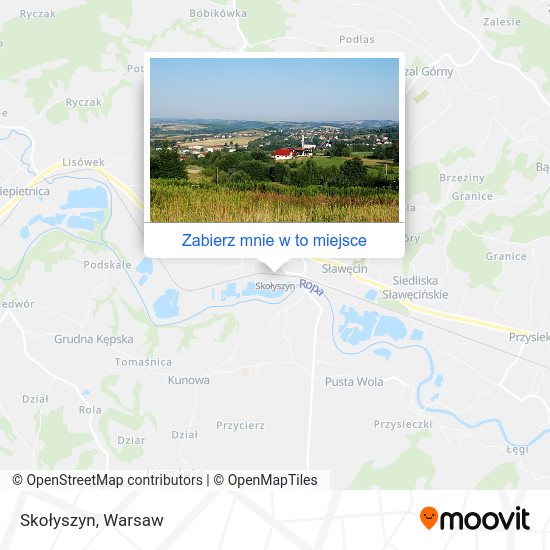 Mapa Skołyszyn