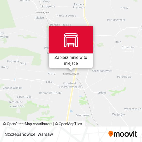 Mapa Szczepanowice