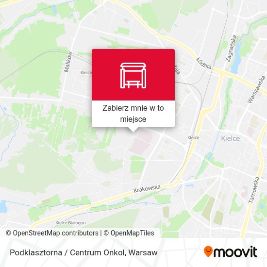 Mapa Podklasztorna / Centrum Onkol