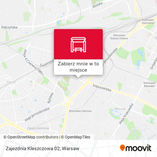 Mapa Zajezdnia Kleszczowa