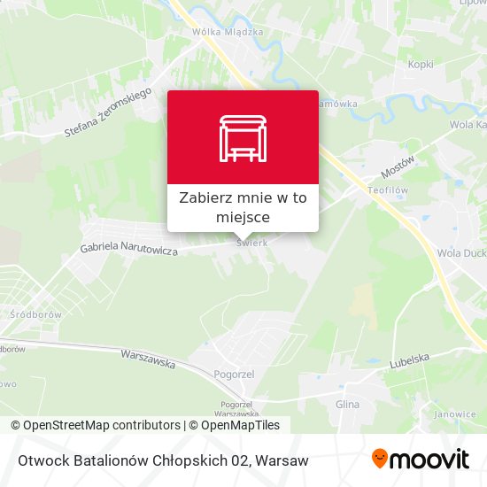 Mapa Otwock Batalionów Chłopskich 02