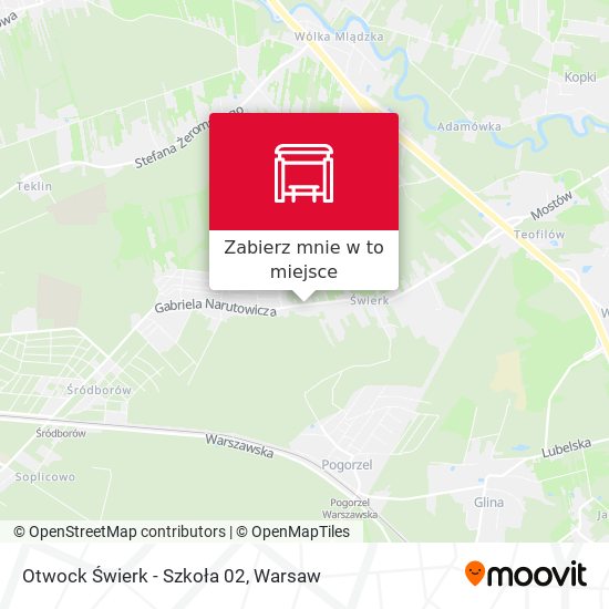 Mapa Otwock Świerk - Szkoła 02