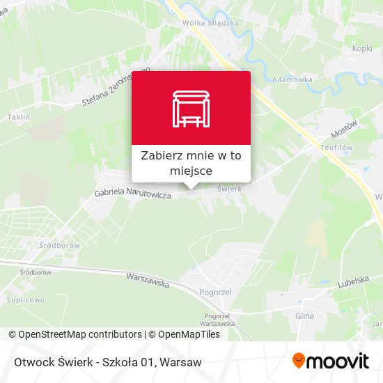 Mapa Otwock Świerk - Szkoła 01