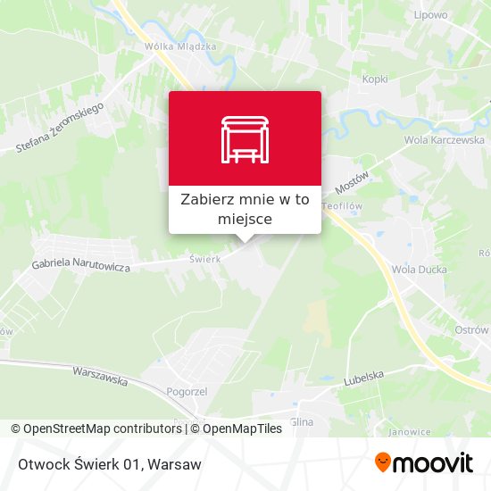 Mapa Otwock Świerk 01