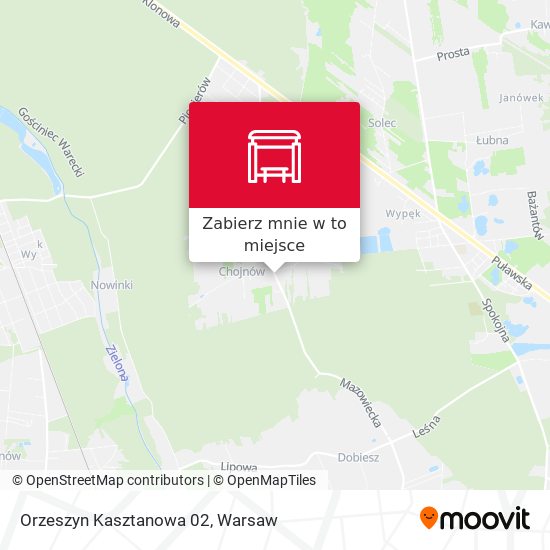 Mapa Orzeszyn Kasztanowa