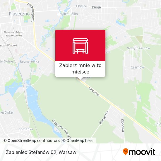 Mapa Żabieniec Stefanów 02