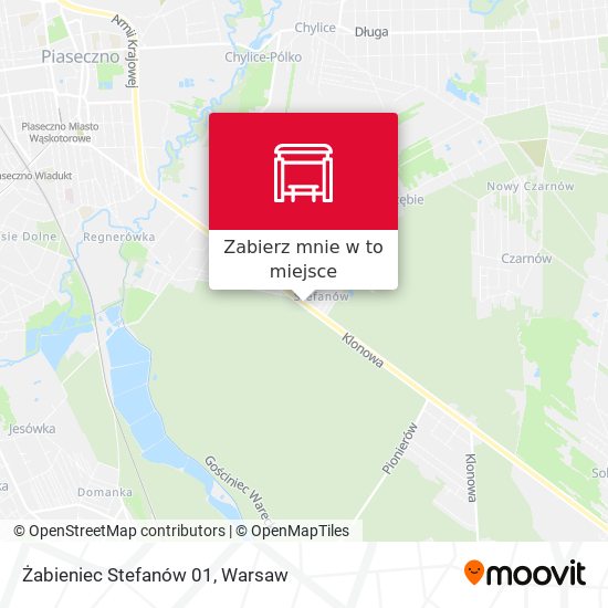 Mapa Żabieniec Stefanów 01