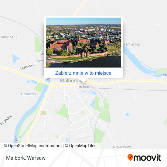 Mapa Malbork