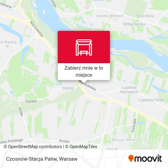 Mapa Czosnów-Stacja Paliw