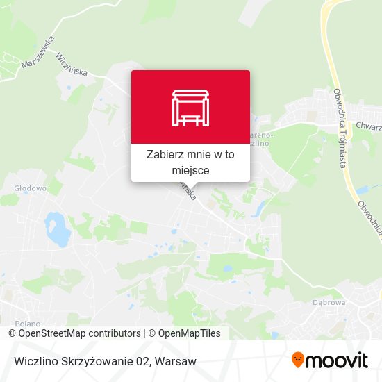 Mapa Wiczlino Skrzyżowanie 02