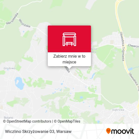 Mapa Wiczlino Skrzyżowanie 03